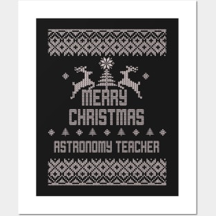 Merry Christmas ASTRONOMY TEACHER Posters and Art